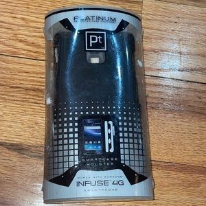 NEW Platinum Series - P + Hard Case for Samsung Infuse Mobile Phones 4G Black